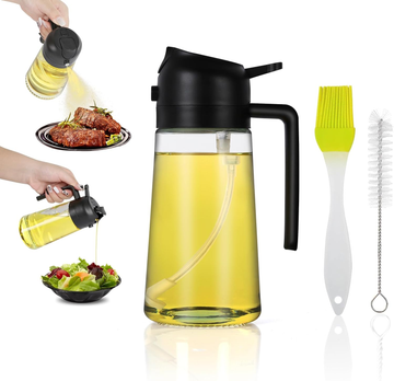 LIVNKITCHEN Premium Refillable Oil Spray Bottle for Cooking